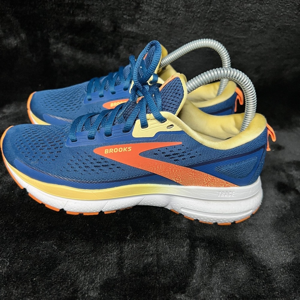 Brooks Trace 3 1204011B487 Womens 6.5 B Running Shoes Blue Mesh Athletic Sneaker